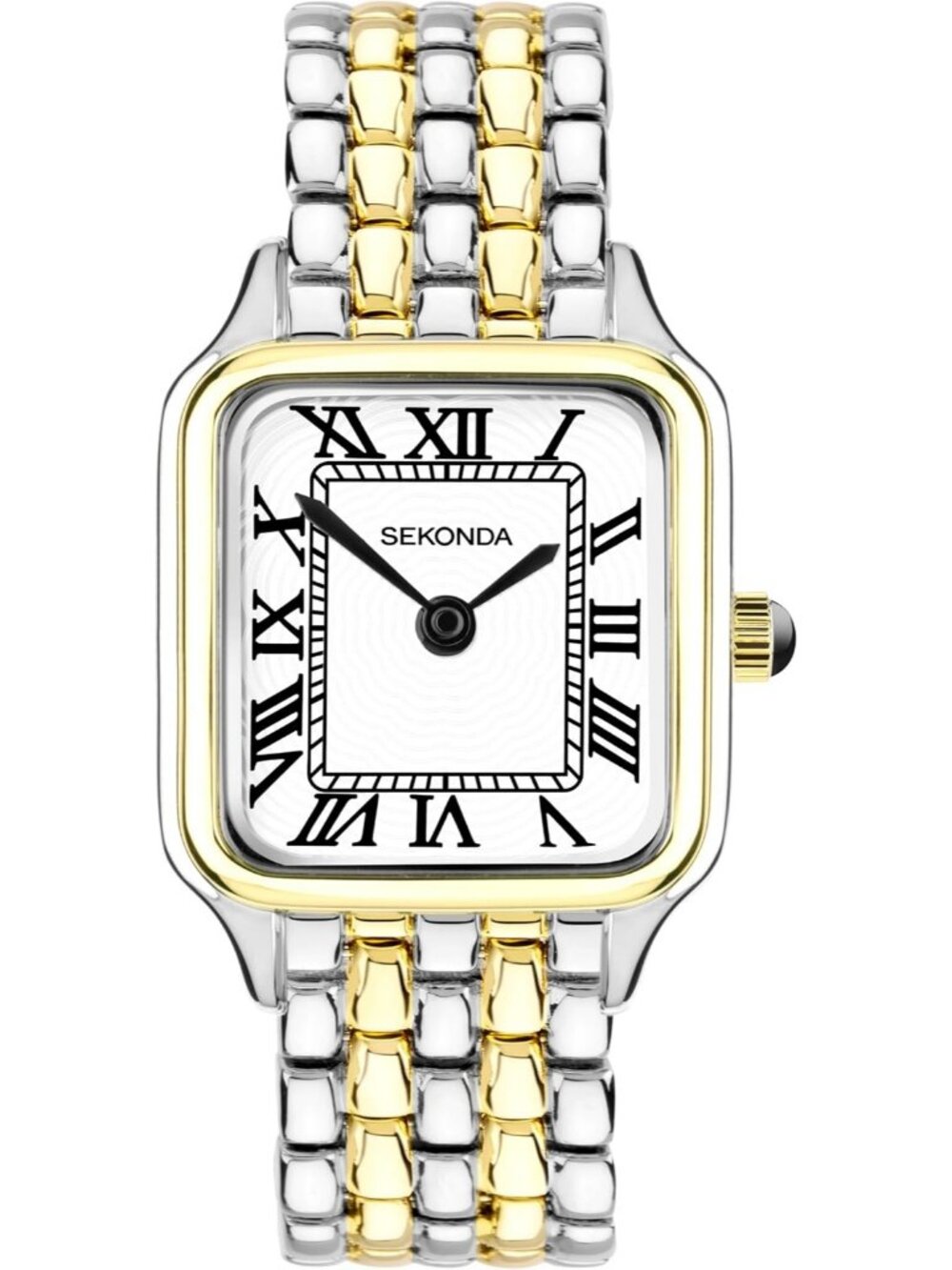 Women's Two Tone Classic Analogue Display, and Alloy Strap Quartz Wrist Watch